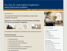 Tablet Screenshot of praxisengelmann.de